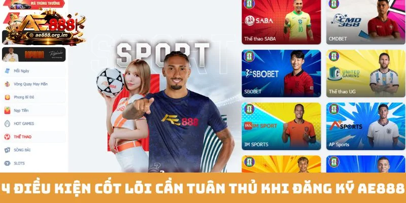 4 điều kiện cốt lõi cần tuân thủ khi đăng ký AE888