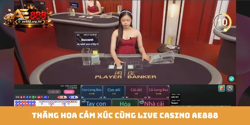 Thăng hoa cảm xúc cùng Live Casino AE888